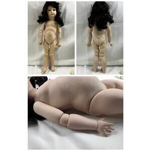 RARE Montastiers & Perier Marked Doll Full Body Porcelain Bisque Ball Jointed